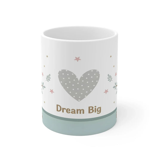 Dream Big Owl Mug — Personalized 11oz Cute Nursery Coffee Cup - Dream Dragons