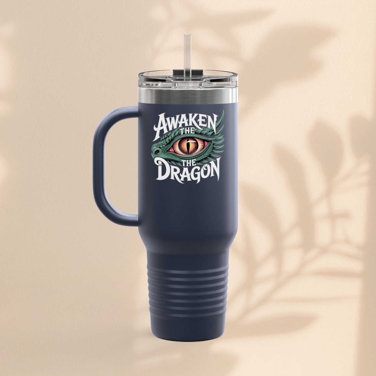 Dragon Insulated Travel Mug | 40oz | Awaken The Dragon | Perfect for Coffee Lovers, Eco-Friendly Designs