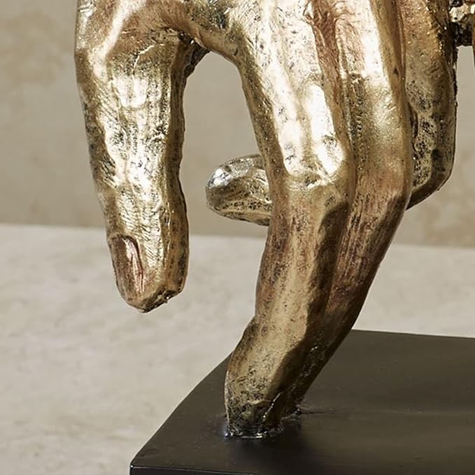 Loving Touch Hands Table Sculpture - Pinky Promise Indoor Decor for Bedroom, Living Room, or Office