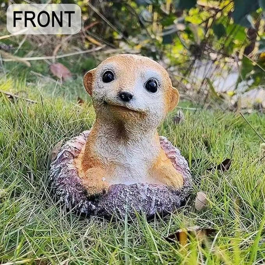 Meerkat Garden Statue - Lifelike 6-Inch Animal Outdoor Decor