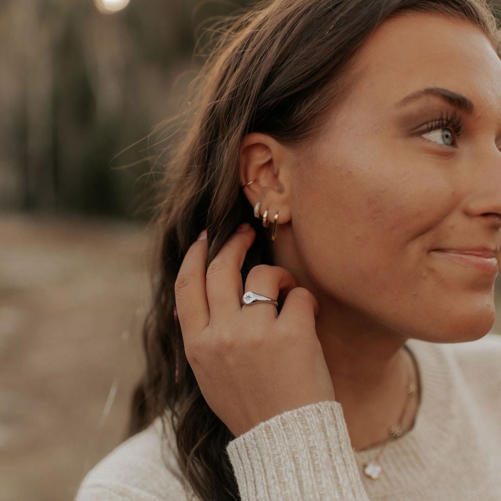 North Star Minimalist Stainless Steel Ring
