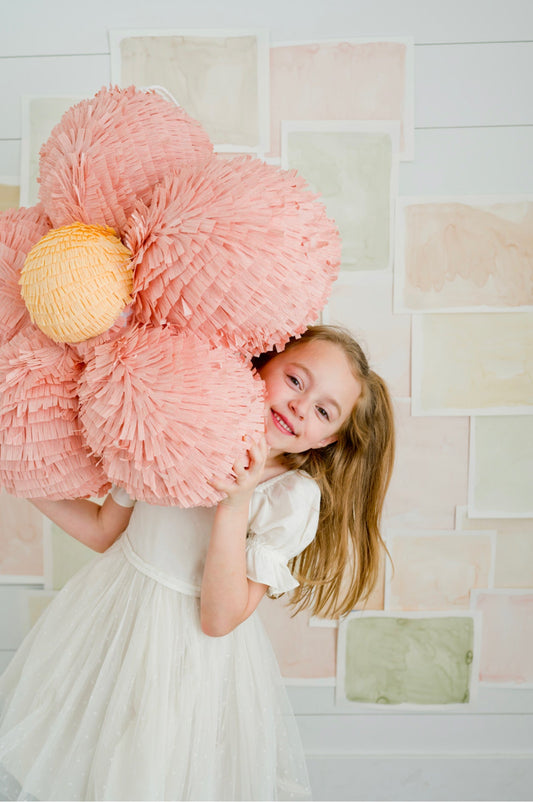 🌸 3D Flower Piñata – Large Handmade Garden Blossom Piñata for Spring Parties & Garden Celebrations
