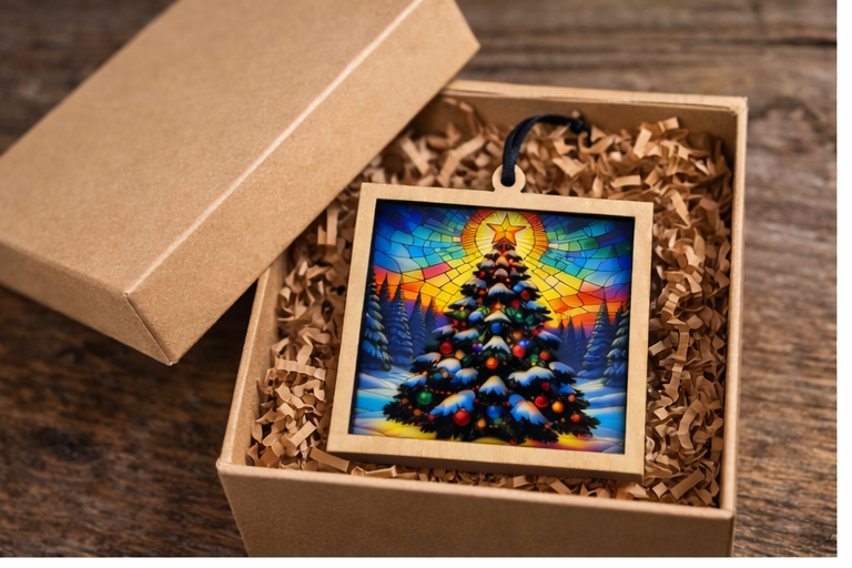 Christmas Tree Holiday Ornament & Suncatcher