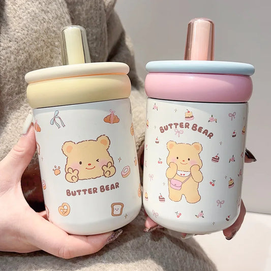 Butter Bear Thermos Cups