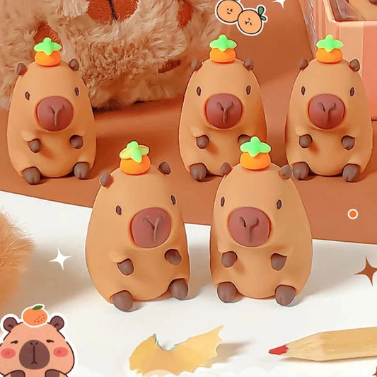 Kawaii Capybara Pencil Sharpener – Cute Novelty Pencil Sharpener | Fun Kawaii Stationery Gift