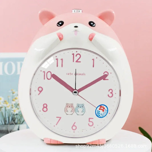 Kawaii Hamster Alarm Clock with Night Light | Kids Bedside Decor