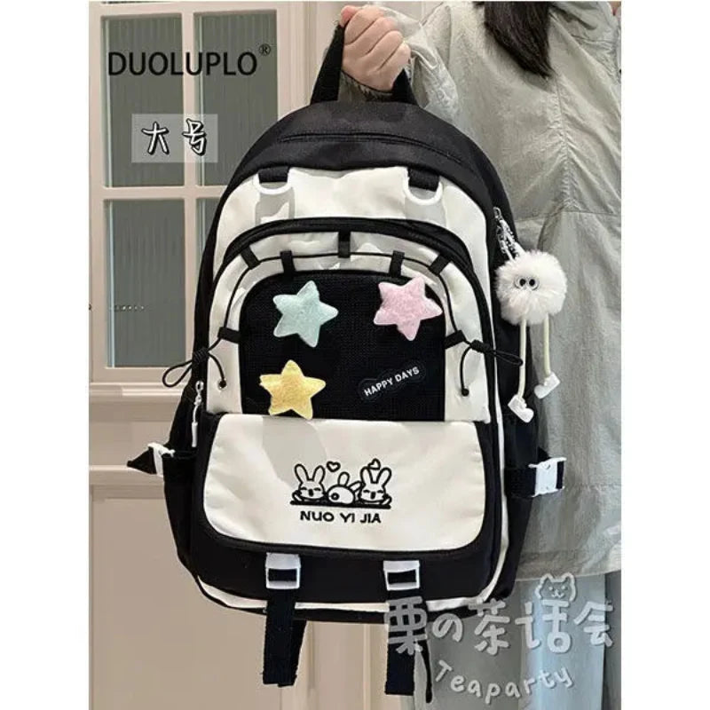 Kawaii Star Chaser Backpack – Celestial Nylon Bag | 6 Colours | Small & Large