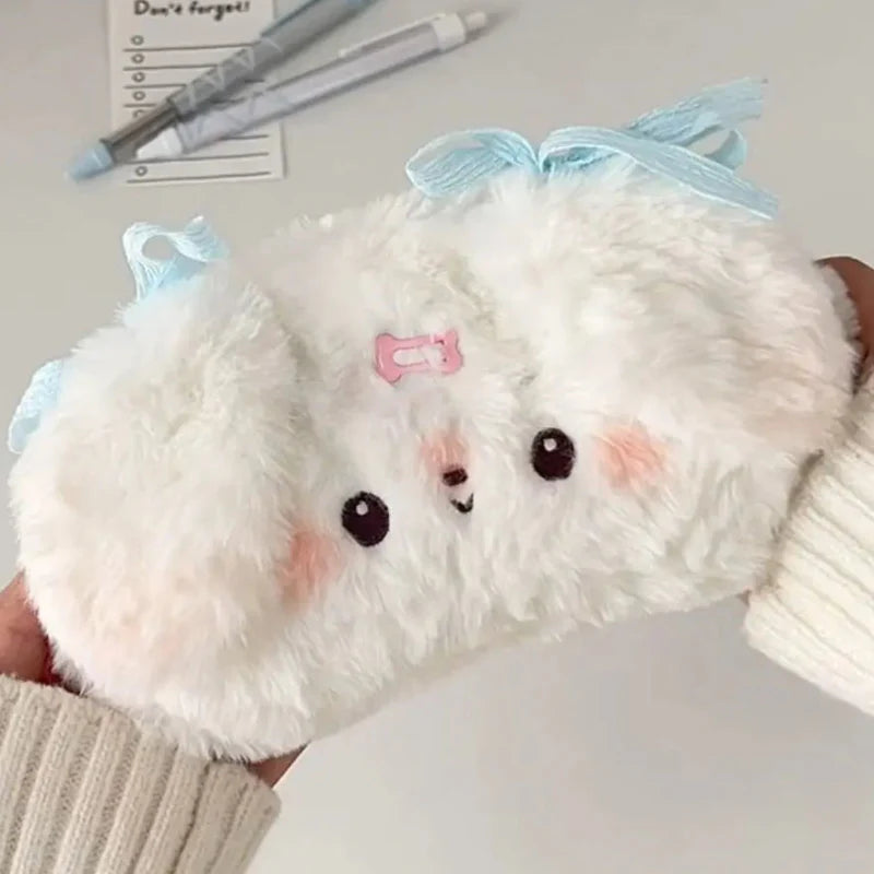 Sweet Plush Puppy Pencil Bag