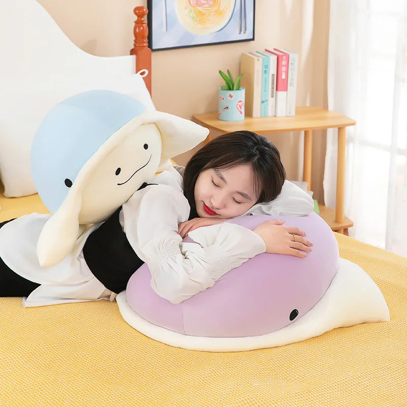 Kawaii Manta Ray Plush | Ocean Animal Stuffed Toy | 40cm–60cm