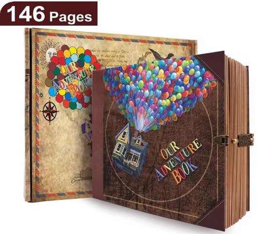 Our Adventure Book Scrapbook Album | Vintage Travel Journal, Anniversary Keepsake