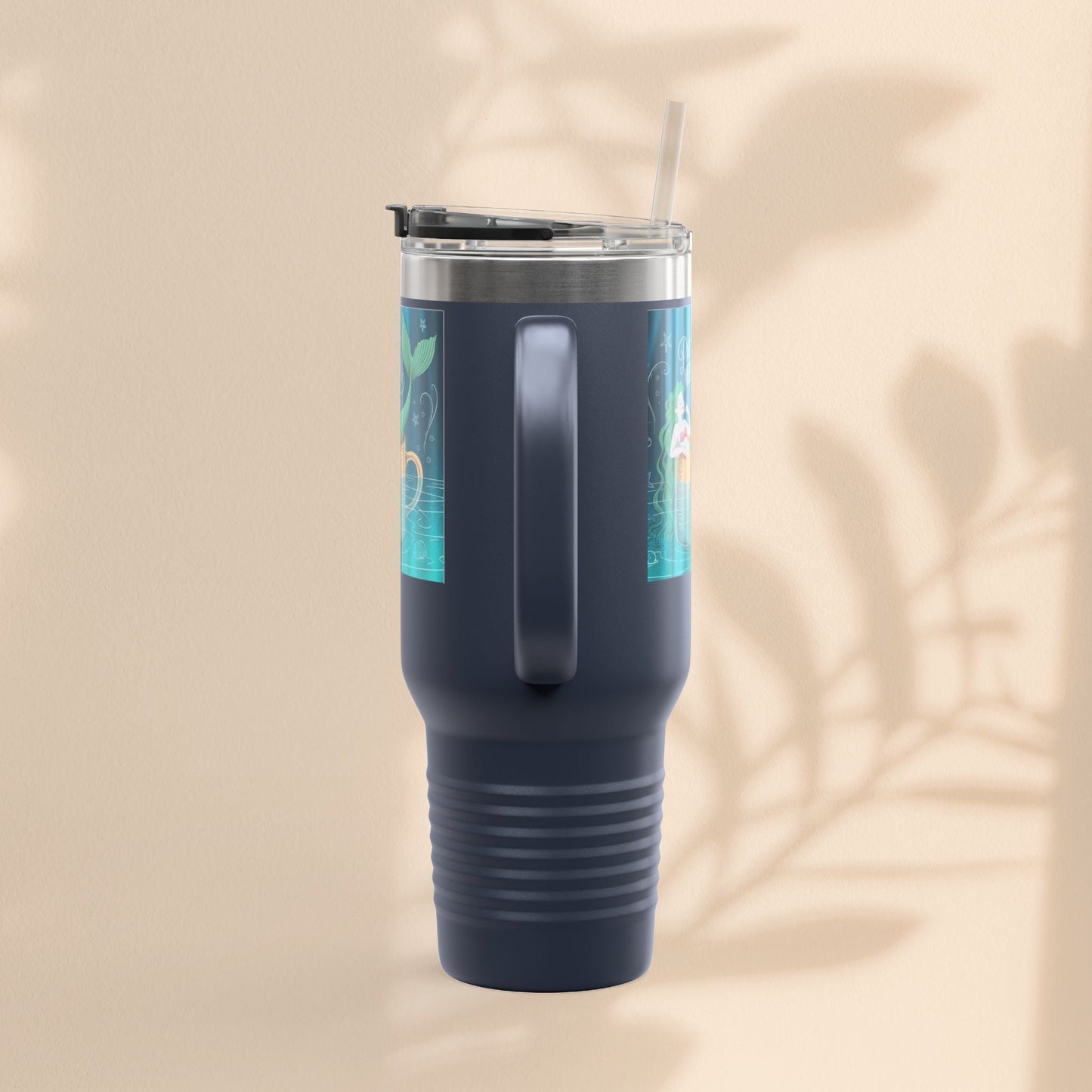 Charming Mermaid Insulated Travel Mug, 40oz - Perfect for Road Trips, Beach Days, and Gifts for Ocean Lovers, Travel Mug, Unique [...]