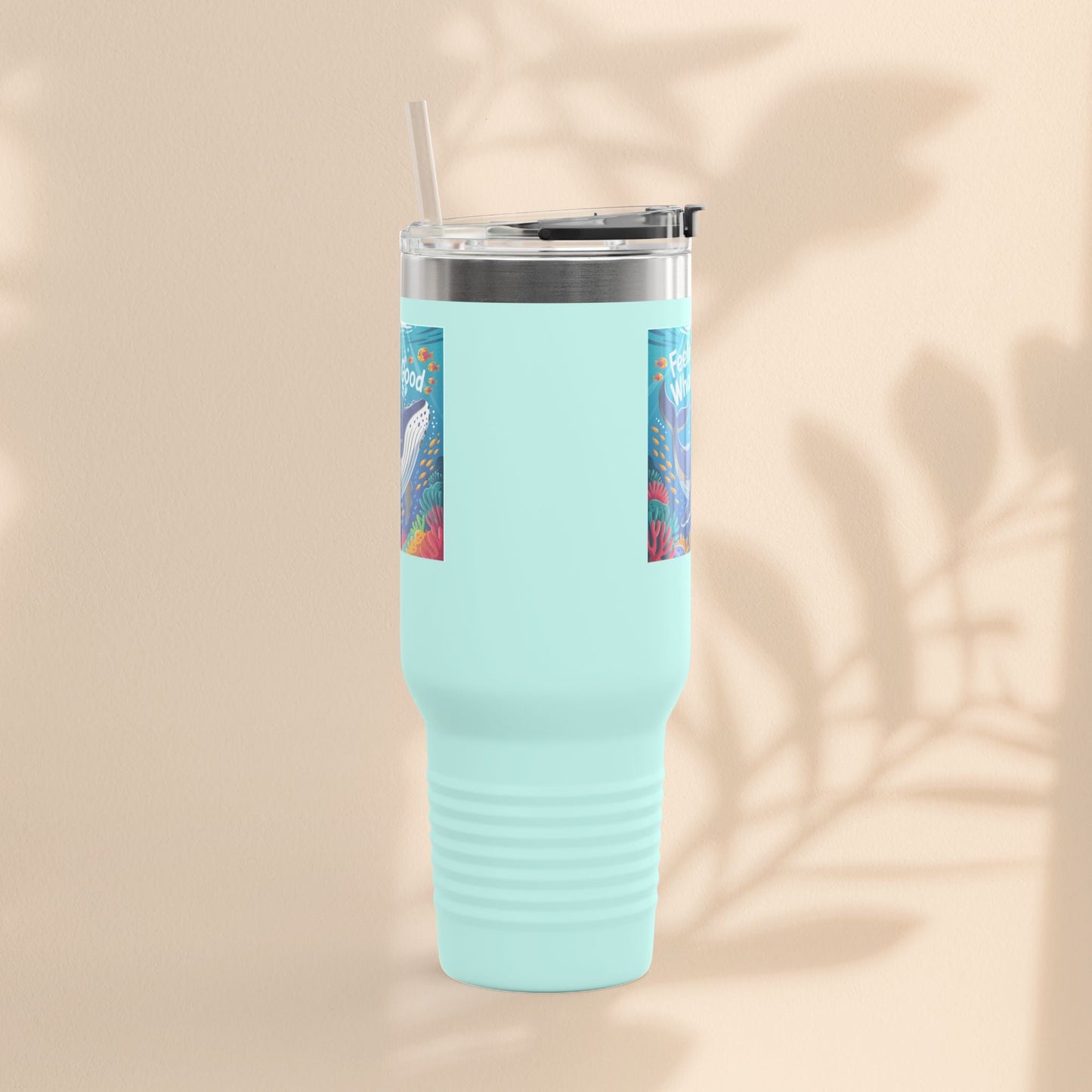 Feeling Whaley Good Insulated Travel Mug, 40oz