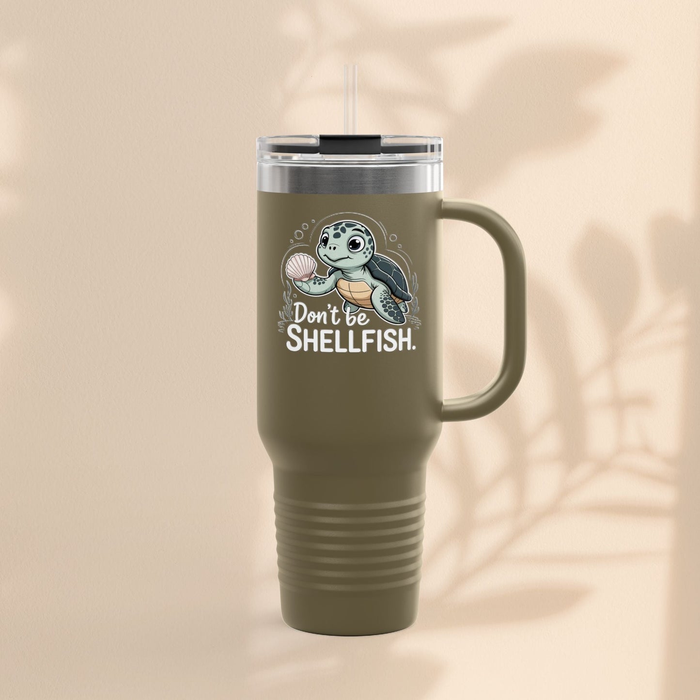 Don't Be Shellfish Insulated Travel Mug, 40oz