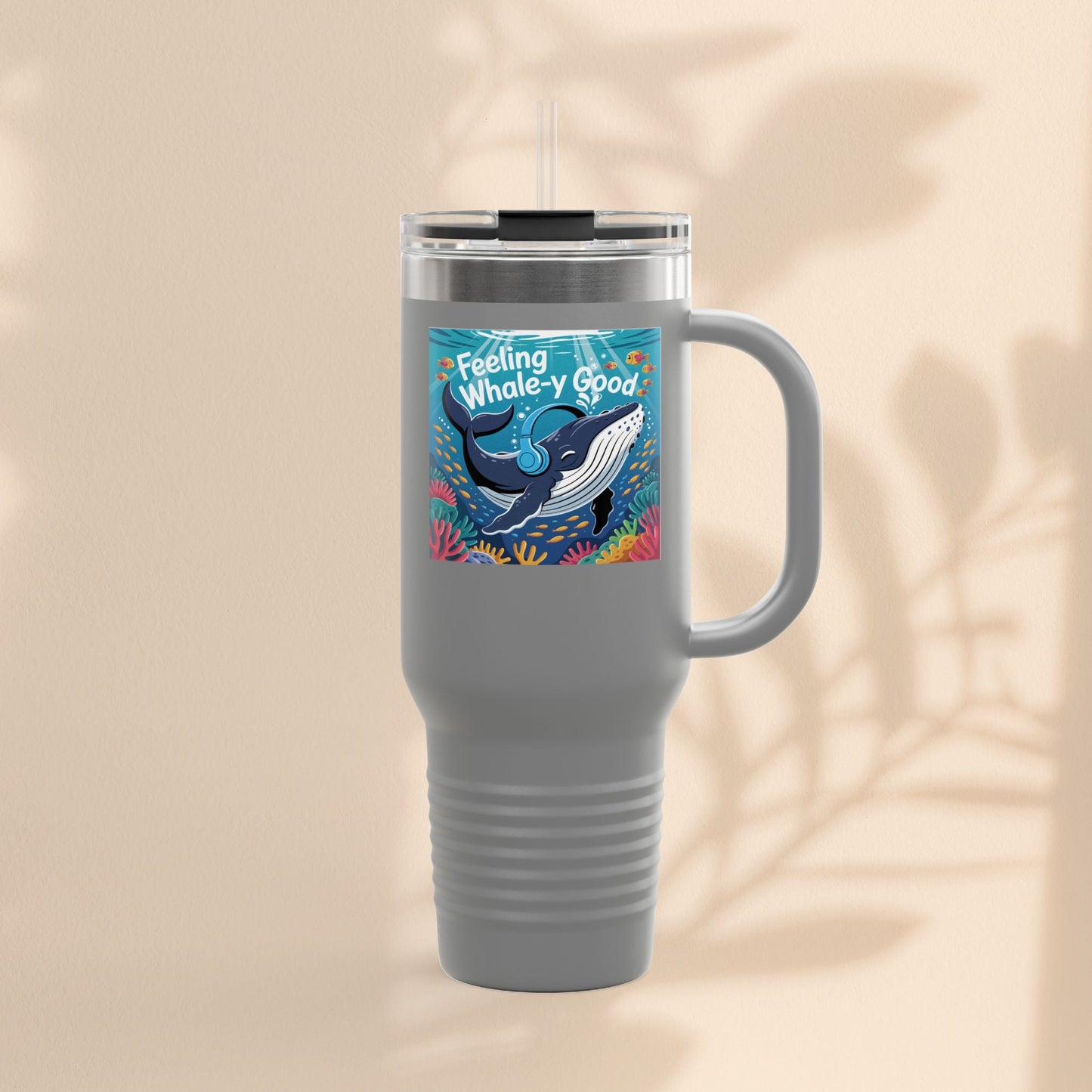 Feeling Whaley Good Insulated Travel Mug, 40oz