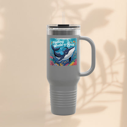 Feeling Whaley Good Insulated Travel Mug, 40oz