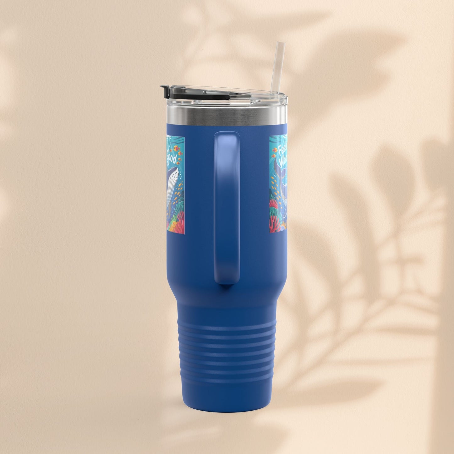 Feeling Whaley Good Insulated Travel Mug, 40oz