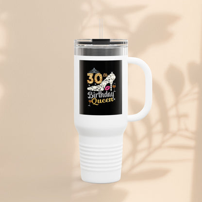 30th Birthday Queen Insulated Travel Mug | 40oz Tumbler for Celebrations, Gifts, and Parties | Stylish Drinkware for Her | Birthday [...]