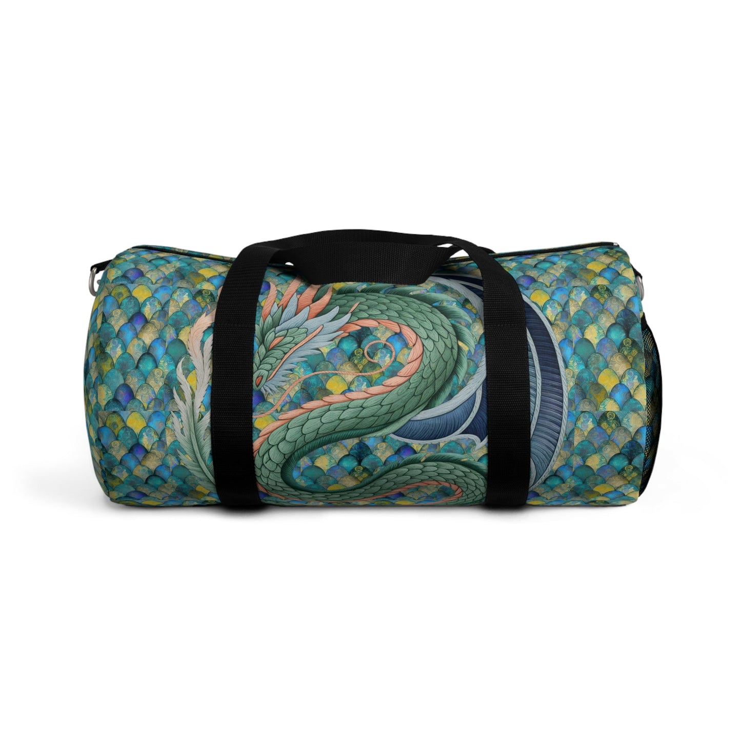 Dragon Design Mermaid Scale Duffel Bag – Travel, Gym, Sports & Weekend Tote Gift