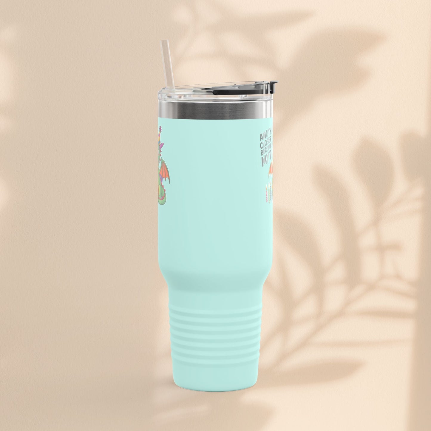 Dragon Insulated Travel Mug, 40oz, Dragon Birthday Tumbler