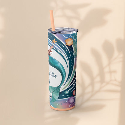Mermaid Mother of the Bride Tumbler - 20oz Skinny Tumbler Wedding Gift for Mum of the Bride, Beach Wedding Bridal Party Favour