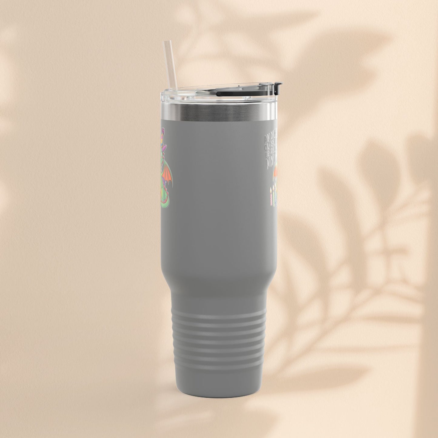 Dragon Insulated Travel Mug, 40oz, Dragon Birthday Tumbler