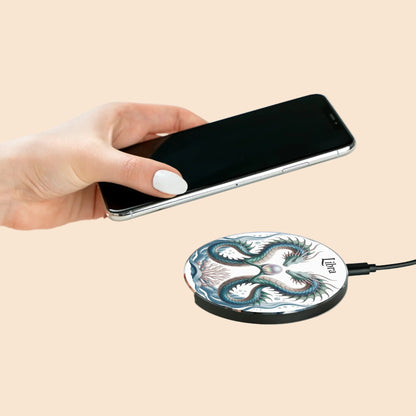 Libra Dragon Wireless Charger - Zodiac Dragon Fantasy Qi Charging Pad, Libra Birthday Gift for Dragon Lovers and Astrology Fans