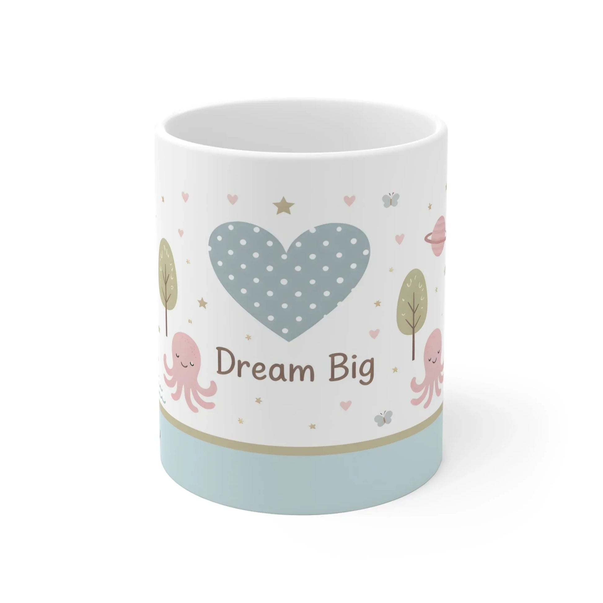 Dream Big Whale Octopus Heart Ocean Mug | Personalized Sea Name Gift - Dream Dragons