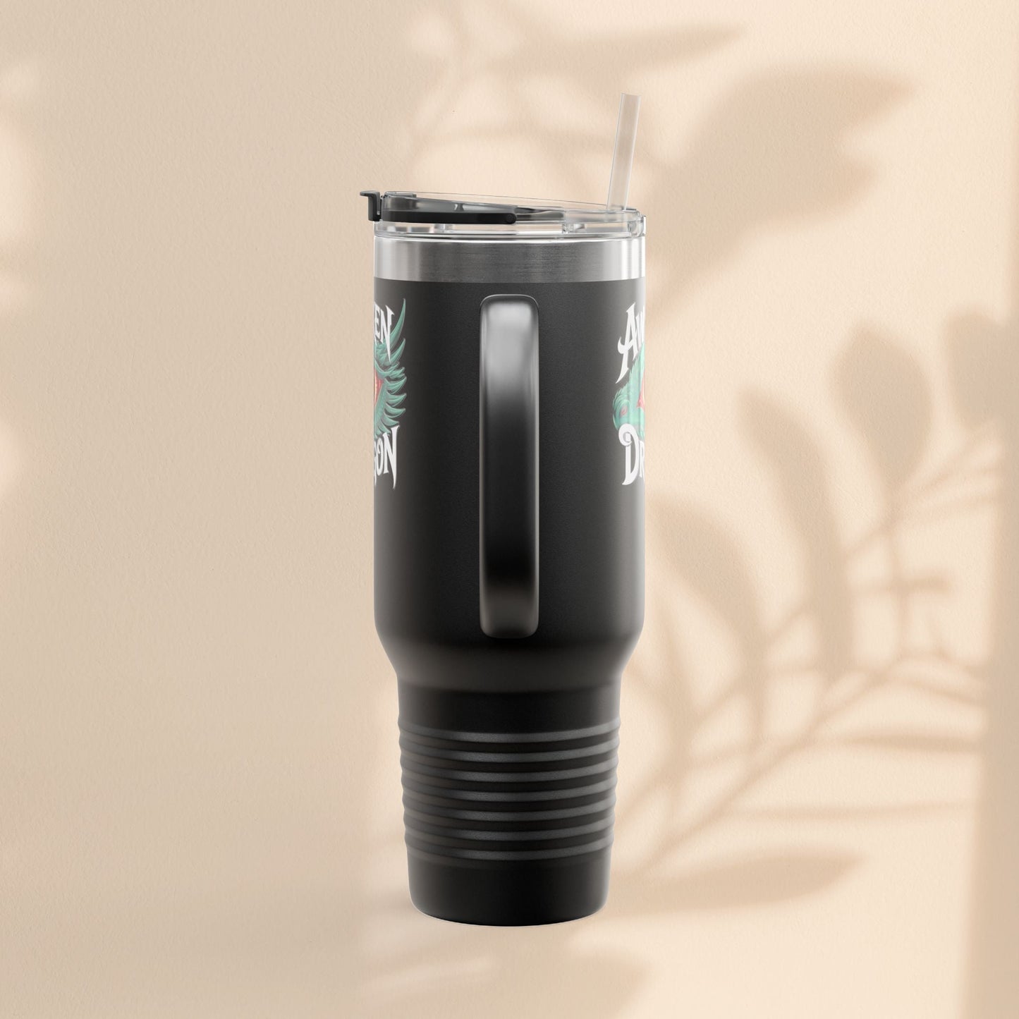 Dragon Insulated Travel Mug | 40oz | Awaken The Dragon | Perfect for Coffee Lovers, Eco-Friendly Designs