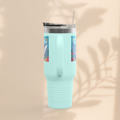 Feeling Whaley Good Insulated Travel Mug, 40oz