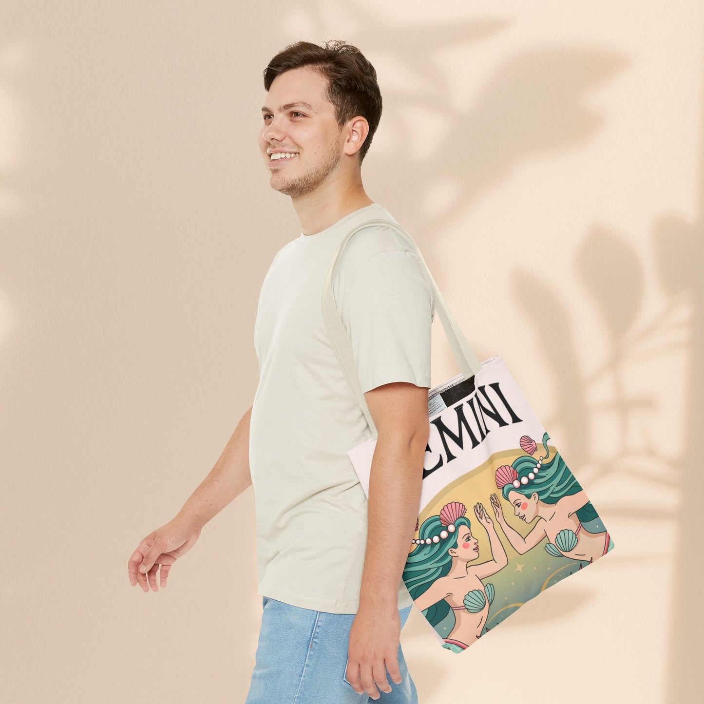 Gemini Zodiac Tote Bag, Astrological Bag, Personalized Gift, Astrology Lover, Horoscope Accessory, Birthday Present
