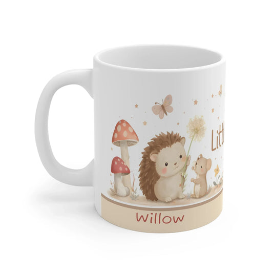 Little Friends Mug, Cute Woodland Animals Personalized Name Chocolate, Coffee Mug, Tea Cup — 11oz Mug - Dream Dragons