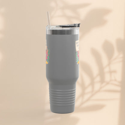 Colorful Coral Reef Insulated Travel Mug - Stop Staring, I'm Reefing Out!
