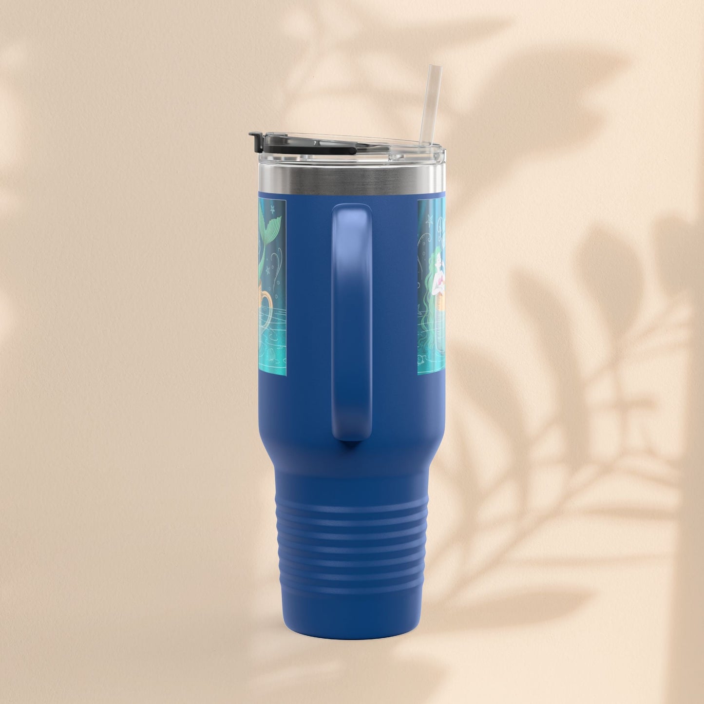 Charming Mermaid Insulated Travel Mug, 40oz - Perfect for Road Trips, Beach Days, and Gifts for Ocean Lovers, Travel Mug, Unique [...]