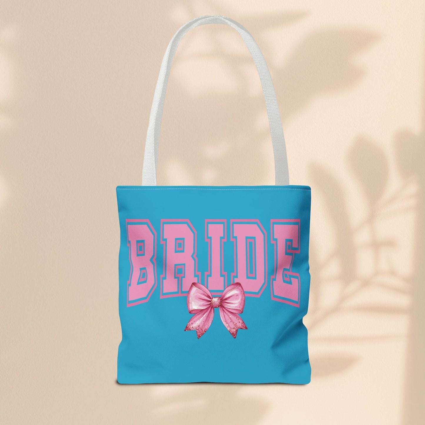 Bride Tote Bag with Bow | Bridal Shower Gift, Wedding Essentials, Bachelorette Party Accessory, Gift for Bridesmaids