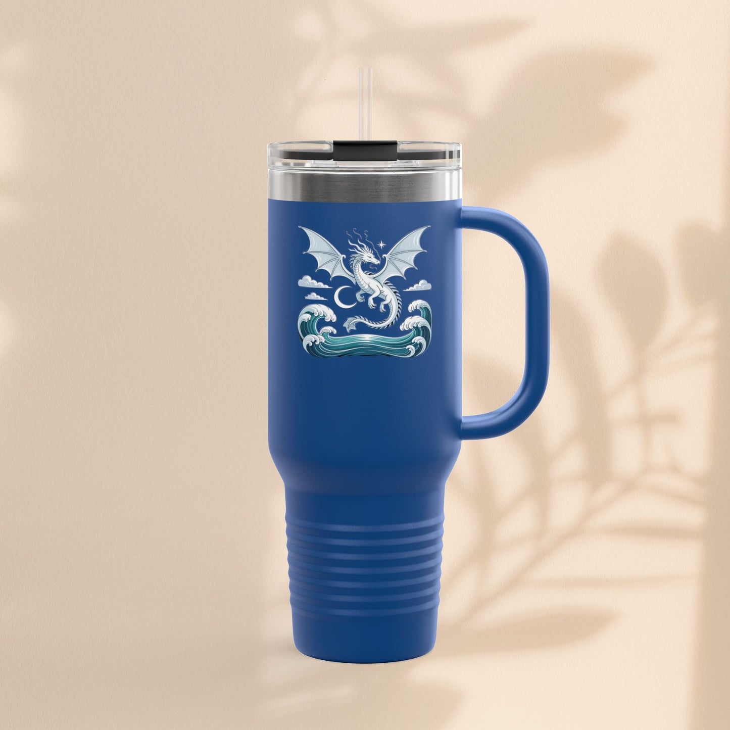 Dragon Insulated Travel Mug - Perfect for Adventure Lovers, Camping, Road Trips, Gifts for Friends, Motivational Designs