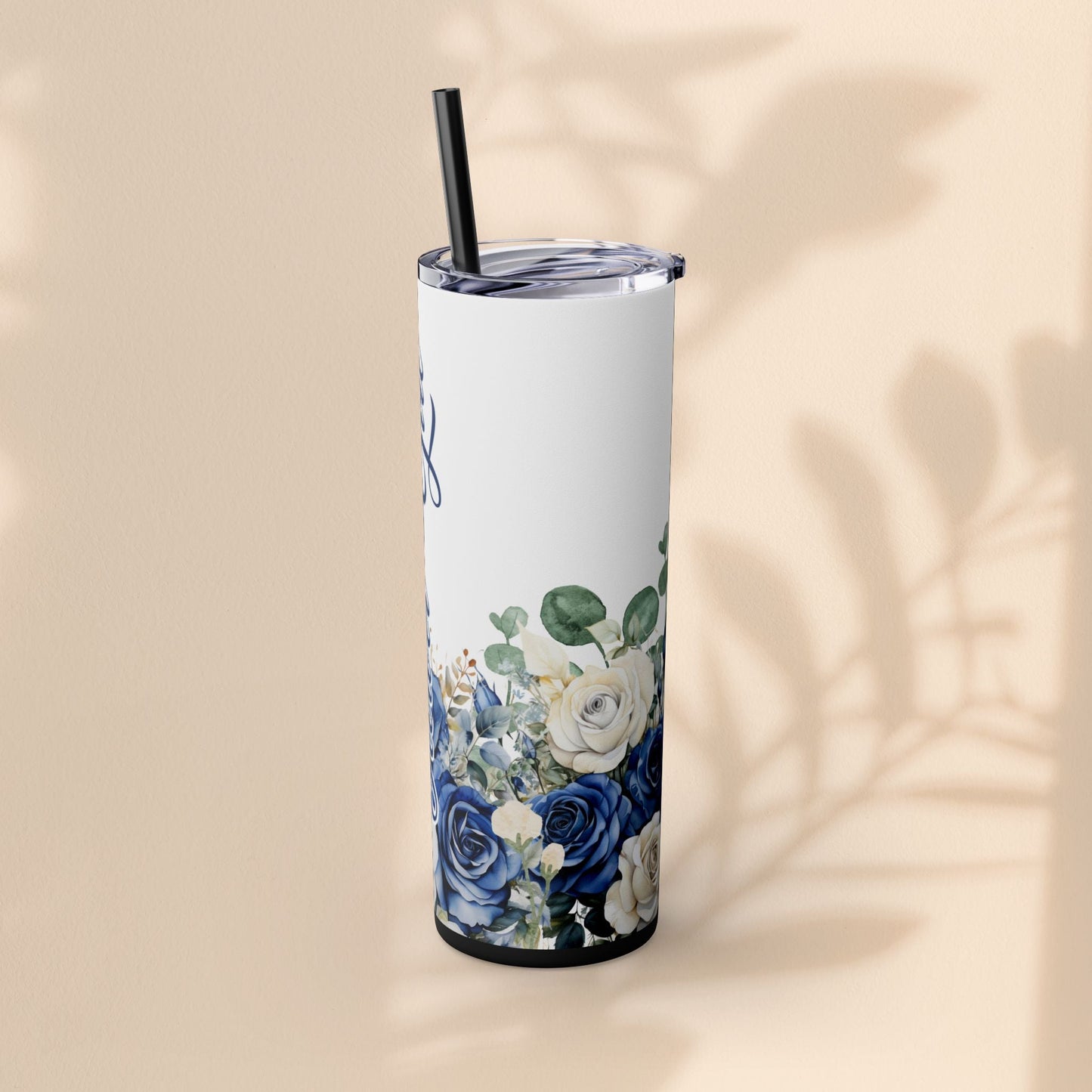 Flower Girl Skinny Tumbler with Straw, 20oz – Perfect Bridal Party Gift, Wedding Favor, Floral Drinkware, Summer Hydration