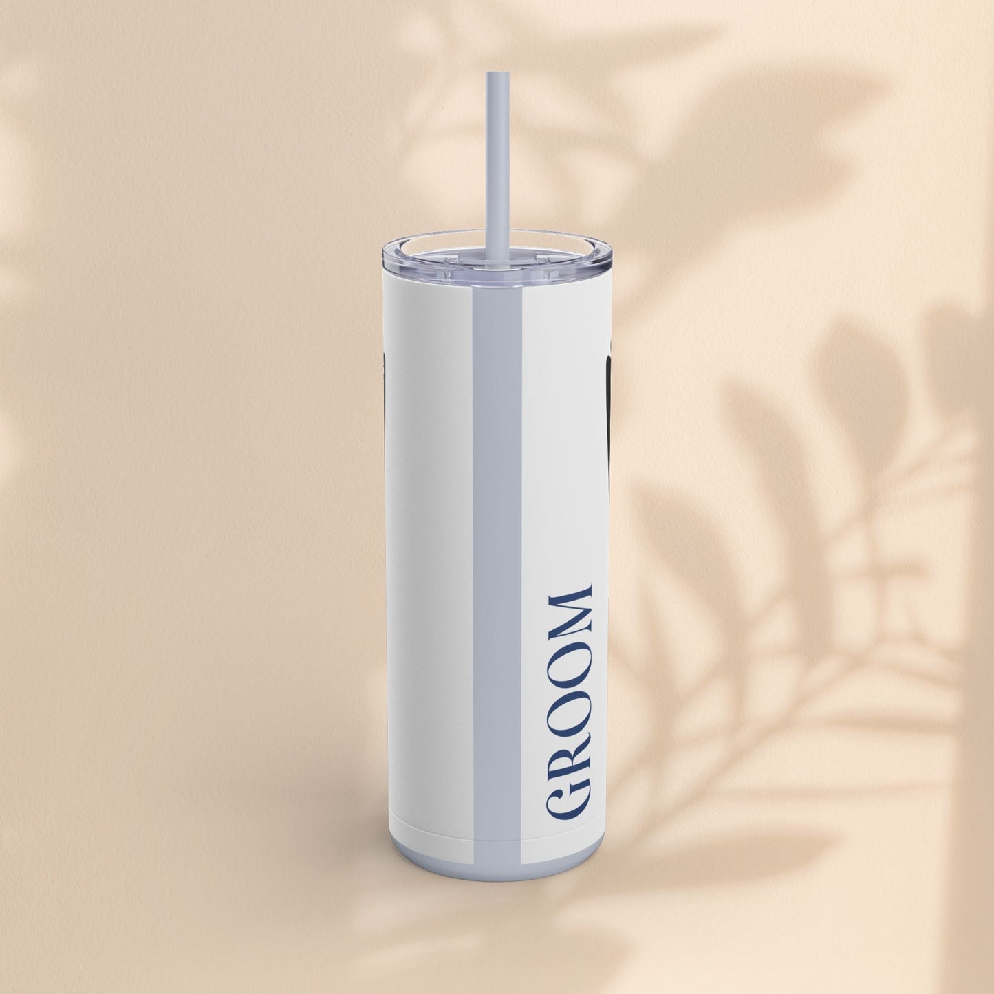 Groom Tuxedo Tumbler, Stylish Groom Tumbler for Weddings, Bachelor Parties, and Gifts, 20oz Matte Skinny Cup, Wedding Party Favor
