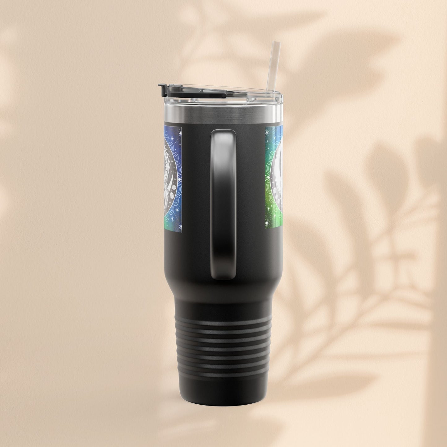 Galaxy Dragon Insulated Travel Mug - 40oz Eco-Friendly Water Bottle, Perfect for Camping, Road Trips, Gifts for Him/Her, Motivational Cup