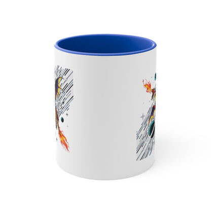Galaxy Dragon Power 11oz Accent Mug – Fantasy Gift