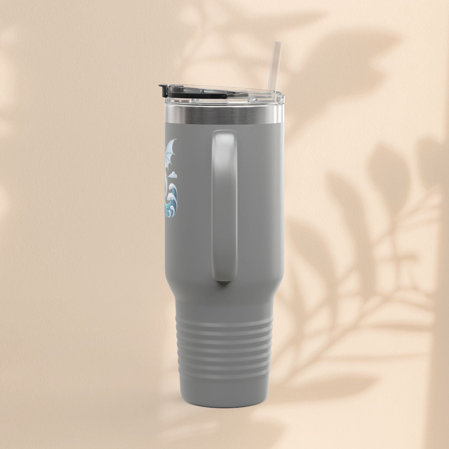 Dragon Insulated Travel Mug - Perfect for Adventure Lovers, Camping, Road Trips, Gifts for Friends, Motivational Designs