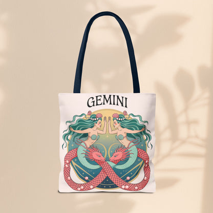 Gemini Zodiac Tote Bag, Astrological Bag, Personalized Gift, Astrology Lover, Horoscope Accessory, Birthday Present