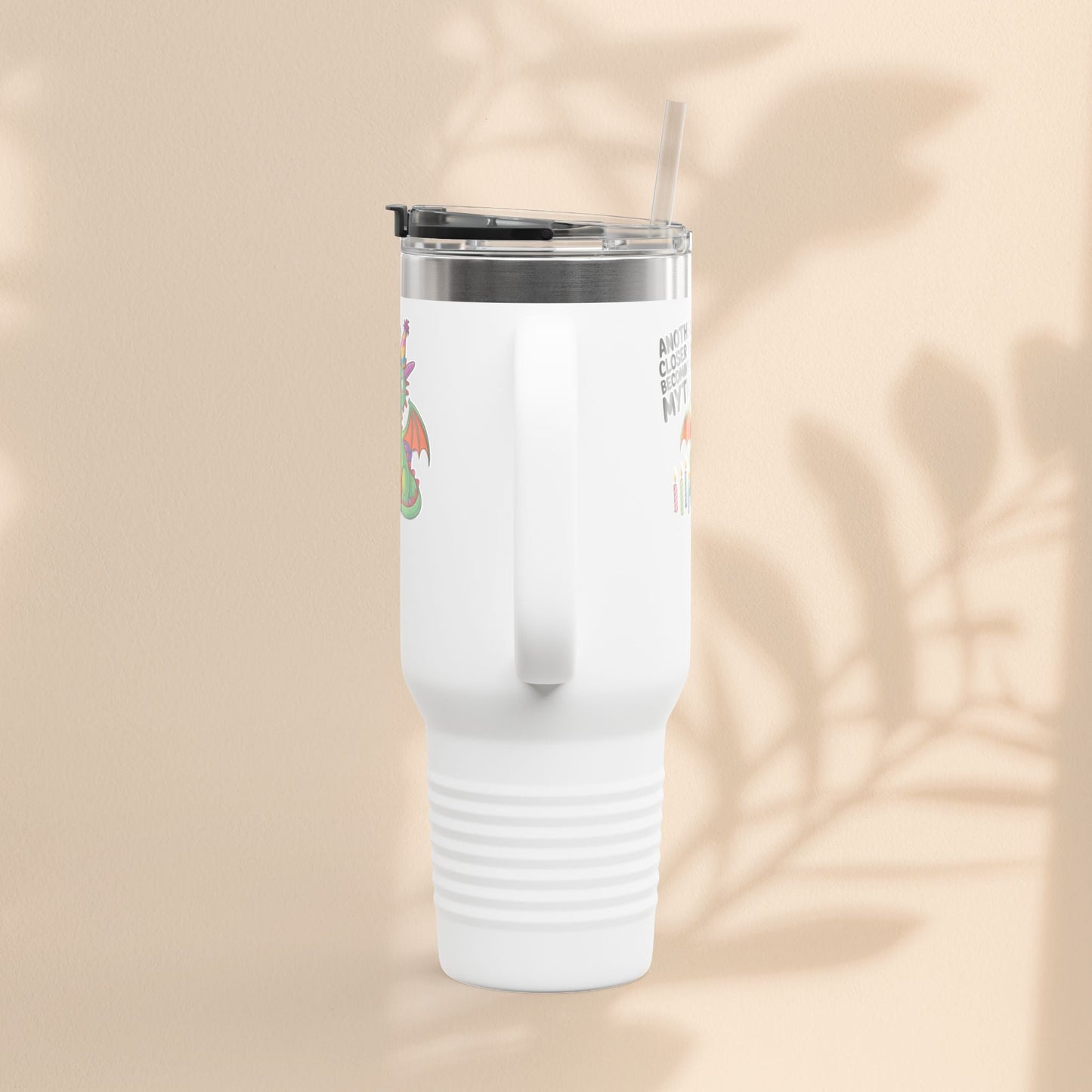 Dragon Insulated Travel Mug, 40oz, Dragon Birthday Tumbler