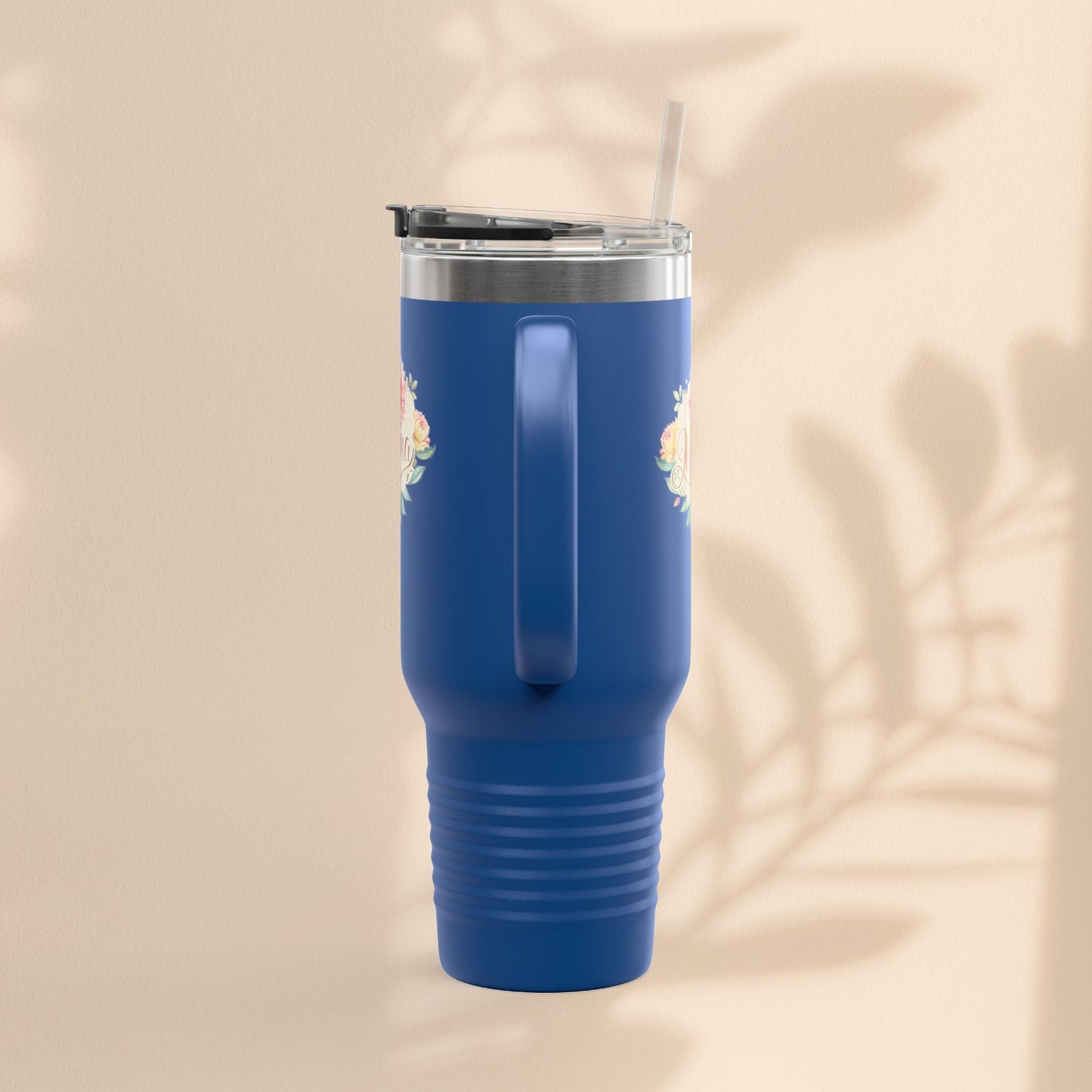 Floral Insulated Travel Mug for Moms - 40oz