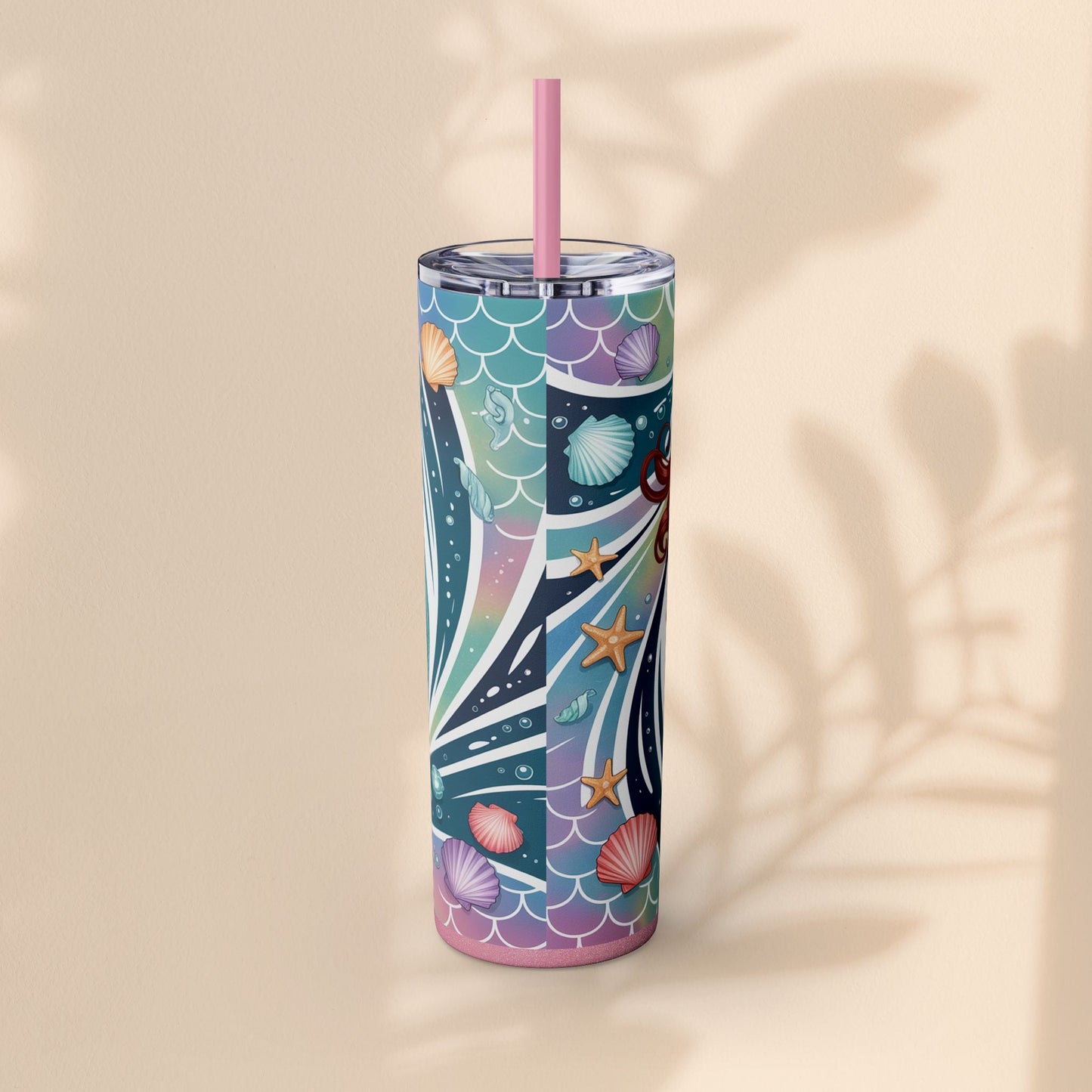 Mermaid Mother of the Bride Tumbler - 20oz Skinny Tumbler Wedding Gift for Mum of the Bride, Beach Wedding Bridal Party Favour