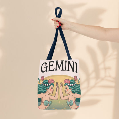 Gemini Zodiac Tote Bag, Astrological Bag, Personalized Gift, Astrology Lover, Horoscope Accessory, Birthday Present