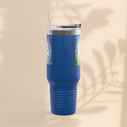 Galaxy Dragon Insulated Travel Mug - 40oz Eco-Friendly Water Bottle, Perfect for Camping, Road Trips, Gifts for Him/Her, Motivational Cup