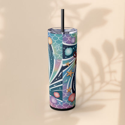 Mermaid Mother of the Bride Tumbler - 20oz Skinny Tumbler Wedding Gift for Mum of the Bride, Beach Wedding Bridal Party Favour