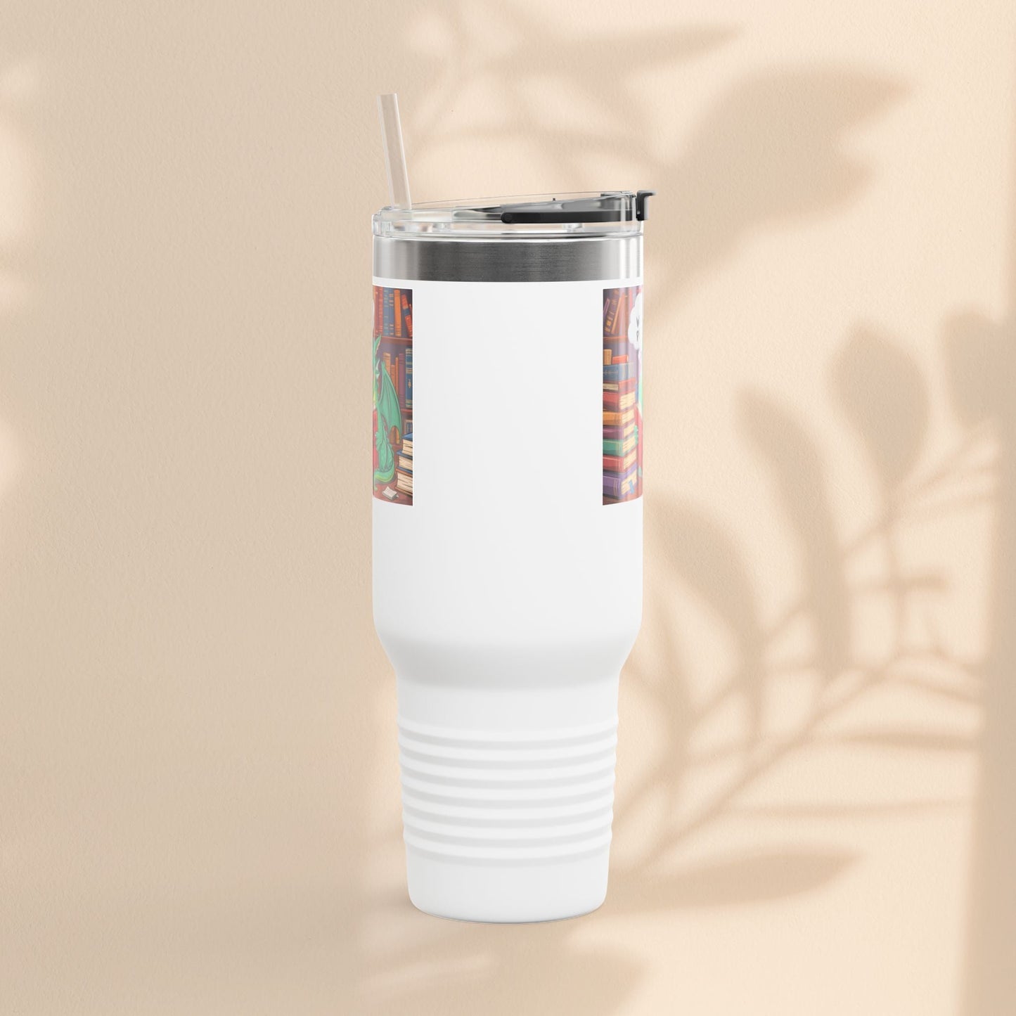Colorful Insulated Travel Mug, 40oz | How Not To Burn Bridges - It's A Work In Progress - Perfect for Book Lovers, Gifts for Readers
