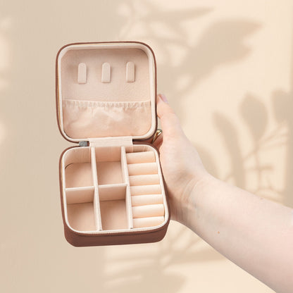 Aunt Jewelry Travel Case - "An Aunt Is Part Mom, Part Friend, and All Heart" Compact Zip Jewelry Organizer, Aunt Birthday Gift in 5 Colors