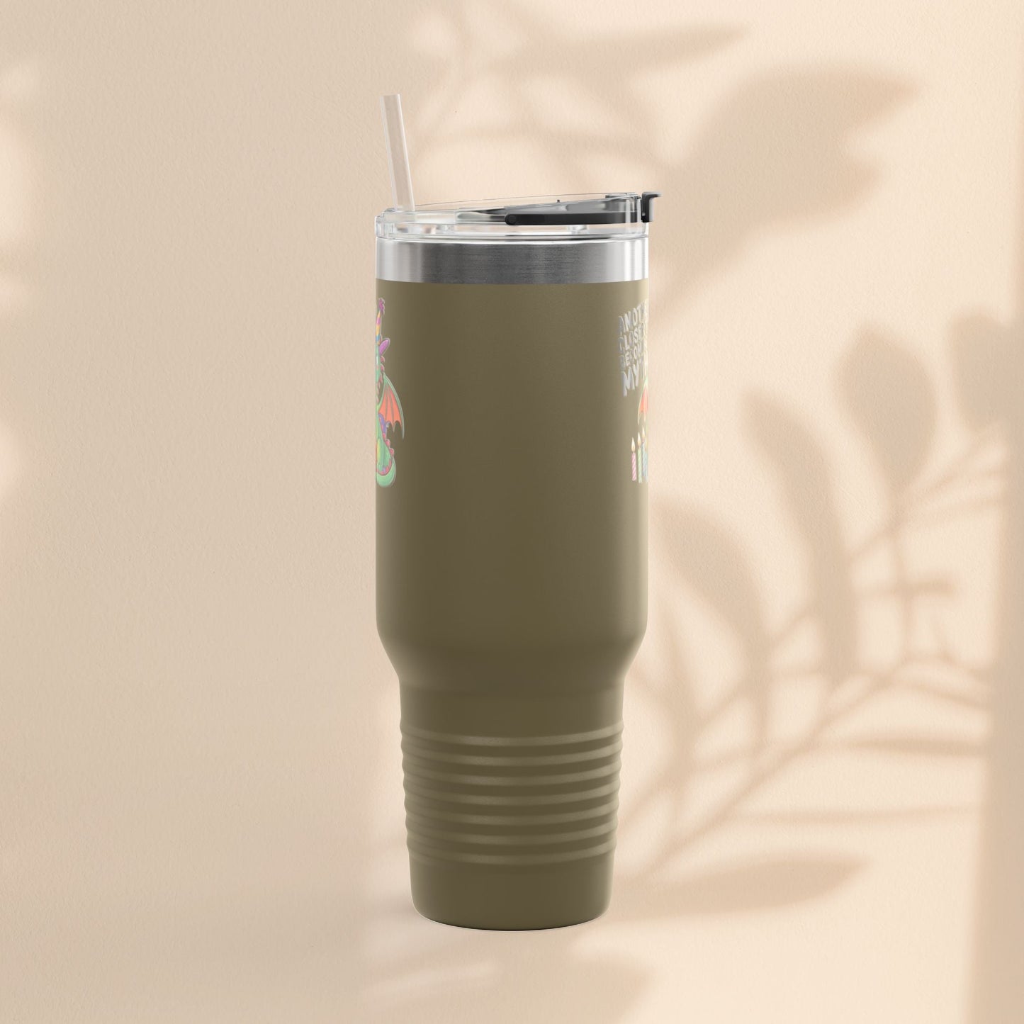 Dragon Insulated Travel Mug, 40oz, Dragon Birthday Tumbler